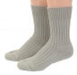 Preview: 50% Wolle & 50% Baumwolle Thermosocken mit extra dickem Fußbett ohne Gummidruck Gr. 35/36 bis 45/46