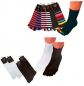 Preview: Zehensocken aus weicher Baumwolle viele Farben "Socks4fun" one sice