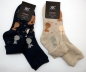 Preview: Katzen dicke Thermo Frottee Umschlagsocken im 2er Pack Gr. 35/38 & 39/42 mit flacher Naht RS