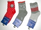 Preview: Eule oder Punkte & Streifen Mädchensocken Gr. 19/22 im 3er Pack ohne Naht