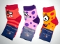 Preview: gekettelte Kindersocken Boy & (Girl) "RS Gesicht" im 3er Pack Gr. 19/22, 23/26