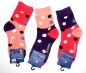 Preview: Girlsocken "nur Punkte" Gr. 23/26 oder geringelt (19/22) von RS im 3er Pack nahtlos