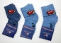 Preview: Kurzschaftsocken Kinder "(Auto) & Vögel" Gr. 19/22 bis 35/38 RS nahtfrei & gekettelt