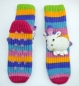 Preview: Grobstrick ABS Norwegersocke Kindersocke "Einhorn" Gr. 19/22 bis 39/42 Hüttenschuhe