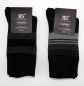 Preview: dicke Herren Thermosocken mit Softrand "Streifen RS" Gr. 39/42 & 43/46 im 2er Pack gekettelt