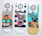 Preview: .Motivsneakersocken "Tiere CNB" im 3er Pack Gr.  39/41 mit flacher Naht