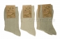 Preview: 100% reine Baumwollsocken "dünn, fein & gerippt" RS im 4er Pack gekettelt Gr. 39/42 & 43/45