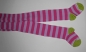 Preview: Ewers Kinderstrumpfhose "breite Streifen" in pink Gr. 80/86, 92/98 & 98/104 aus weicher Baumwolle