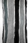 Preview: feiner und weicher Damenschal "farbige Rechtecke" mit Fransen "natur Pur" in schwarz/grau 180 x 40 cm