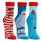 Preview: Feuerwehr oder Pirat nahtlose & gekettelte Kindersocken im 3er Pack Gr. 19/22 bis 35/38