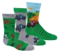 Preview: Kindersocken "Traktor" Gr. 23/26 bis 35/38 im 3er Pack & ohne Naht