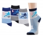 Preview: Fußball, Soccer & Jeansmuster Kindersocken im 3er Pack Gr. 23/26 bis 39/42 nahtlose, gekettelte Spitze