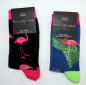 Preview: Motivsocken "Pinguin, Avakado & Flamingo" VCA weiche Baumwolle Gr. 36/40 & 41/45