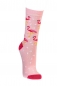 Preview: Damensocken mit Softrand Flamingo oder Blumen Gr. 35/38 & 39/42 im 3er Pack gekettelte Spitze