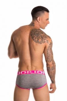 JOR NEON Brief Grau/Pink Rückansicht