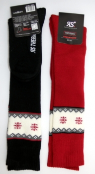 dicke Thermokniestrümpfe mit Innenfrottee RS im 2er Pack "Snow" Gr. 35/38 & 39/42 gekettelt