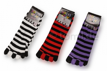 Zehensocken aus weicher Baumwolle viele Farben "Socks4fun" one sice