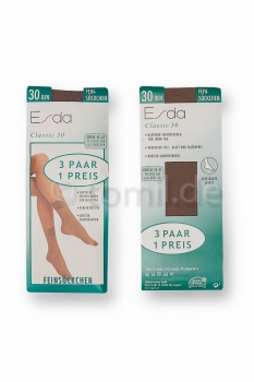 Feinsöckchen 30 den "Esda" die stabilen mit etwas breiterem Rand im 2er Pack