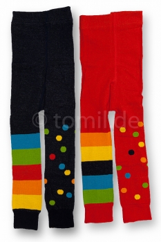 Blockringel & Punkte Kinderlegging in rot und marine Gr. 74/80, 86/92 & 152/164