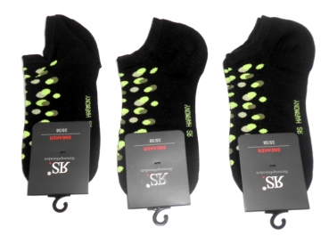 Damensneakersocken "Wassertropfen" RS Harmony Gr. 35/38 & 39/42 im 3er Pack ohne Naht