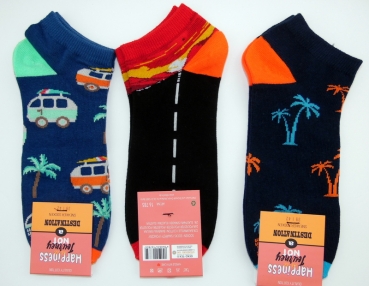 .Motivsneakersocken "FUN CNB" im 3er Pack Gr. 39/42 & 43/46 mit flacher Naht