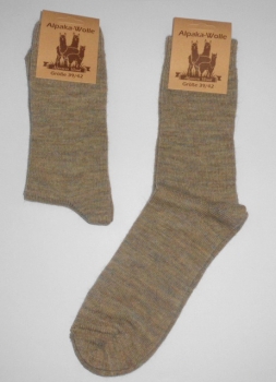 35% Wolle & 15% Alpakawolle "feine, weiche & einfarbige Socken" Gr. 39/42 im 2er Pack