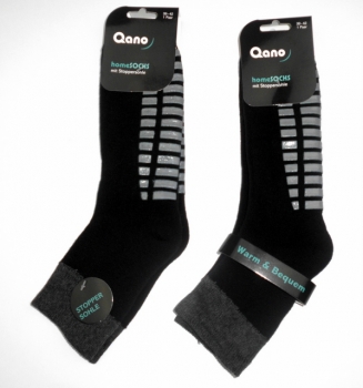 Kurzschaft ABS Homesocks mit Stoppersohle "Qano" Gr. 35/38, 39/42 & 47/50 in 3 Farben