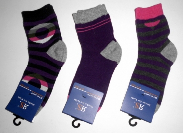 Kids Socken Motiv Boy und Girl im 3er Pack von RS Gr. 23/26 handgekettelt