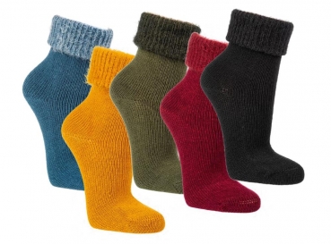 etwas dickere Umschlagsocken mit Flauschrand wärmend & weich Gr. 35/38 & 39/42 im 1 Paar Verkauf