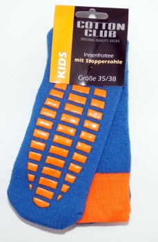 ABS Stoppersocken für Kinder mit Innenfrottee & farbigem Rand Gr. 23/26 bis 35/38