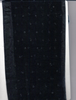 20 den schwarze Strumpfhose mit glänzenden Silber Lurexpunkten SOX Gr. 36/38, 40/42 & 44