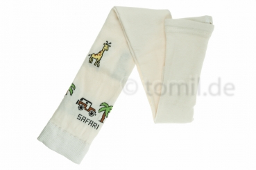 98% BIO Baumwolle Natur Pur Baby & Kinderleggings "Safari" Gr. 62/68 bis 122/128