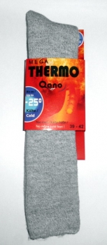 MEGA THERMO Qano Kniestrümpfe super wärmend mit Innenfleece bis -25°C Kälte Größe 39/42 & 43/45