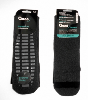 ABS Homesocks mit Stoppersohle "Qano 20cm hoch" in 3 Farben mit Gummidruck Gr. 47/50