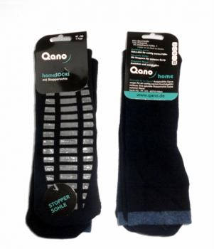 ABS Homesocks mit Stoppersohle "Qano 20cm hoch" in 3 Farben mit Gummidruck Gr. 47/50