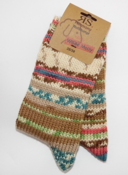 .Wollsocke 75% "Wilde Molly" jedes Socke ein Unikat Gr. 35/38 bis 43/46