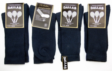 92% Baumwolle Arbeitssocken & Tennissocken "Dallas" im 4er Pack Gr. 35/38 bis 51/54 mit Gummidruck