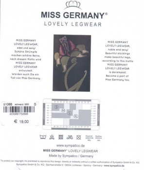 60 den Miss Germany gemusterte Feinstrumpfhose "Tamina" Gr. S, M