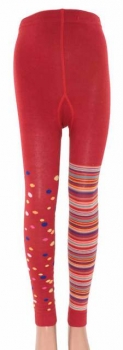 "ein Bein FEINRINGEL & ein Bein PUNKTE" Kinderleggings aus Baumwolle in 2 Farben Größe 86/92 bis 152/164