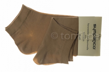 extra feine Baumwoll-Kurzschaft-Sneakersocken in ca. 80 den Gr. 35/38 & 39/42 im 2er Pack Abverkauf