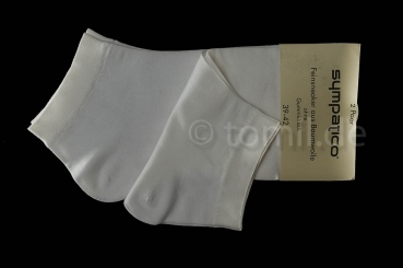 extra feine Baumwoll-Kurzschaft-Sneakersocken in ca. 80 den Gr. 35/38 & 39/42 im 2er Pack Abverkauf