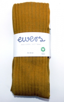 98% BIO-Baumwolle extra feine & gerippte Damenstrumpfhose Gr. 38/40 bis 44/46 von Ewers aus Deutschland
