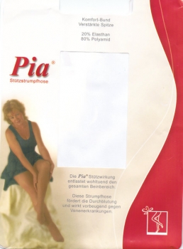 STÜTZStrumpfhose 40 den von PIA Gr. 36/40 bis 50/54 in 3 Farben