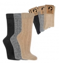 34% Merino-Wolle, 9% Kaschmir super weich, dünn & wärmende Socken im 2er Pack, gekettelt Gr. 35/38 bis 43/46
