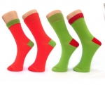 einfarbige Socken in Modefarben "Qano Colour" mit farbigem Umschlagrand Gr. 35/38, 39/42 & 43/46 im 2er Pack nahtlos