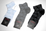 Kurzschaftsocken im Rosendessign von RS Harmony im 3er Pack Gr. 35/38 & 39/42 handgekettelt