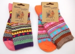 bunte Socken "Qano Hygge" mit 85% Baumwolle im 2er Pack Gr. 34/37 bis 42/44