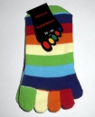 Zehensocken mit echter Ferse "Sympatico" Gr. 31/35 Regenbogen & 35/42 grautöne