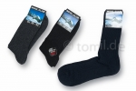 Norwegersocken mit extra dicken Fußbett & 45% Wolle "mit Gummidruck" Gr. 39/42 & 43/46 im 3er Pack