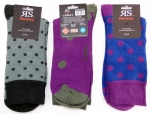 Punktesocken farbig Gr. 47/50 im 3er Pack mit Softrand RS gekettelt